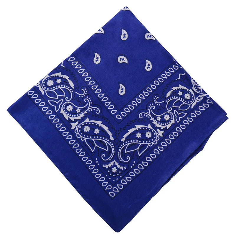 sengpan  Fashion Women Bandana Scarf Girls Kids Punk Square Bandanas Headwear Bohemian Head Scarf Headbands Hair Accessories