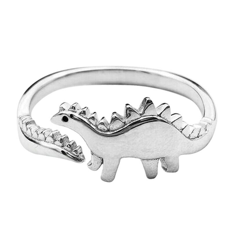 sengpan gifts for women  Cute Mini Dinosaur Couple Rings for Women Men Dinosaur Gothic Ring Attendant Wedding Set Lover Gift Wholesale Bulk