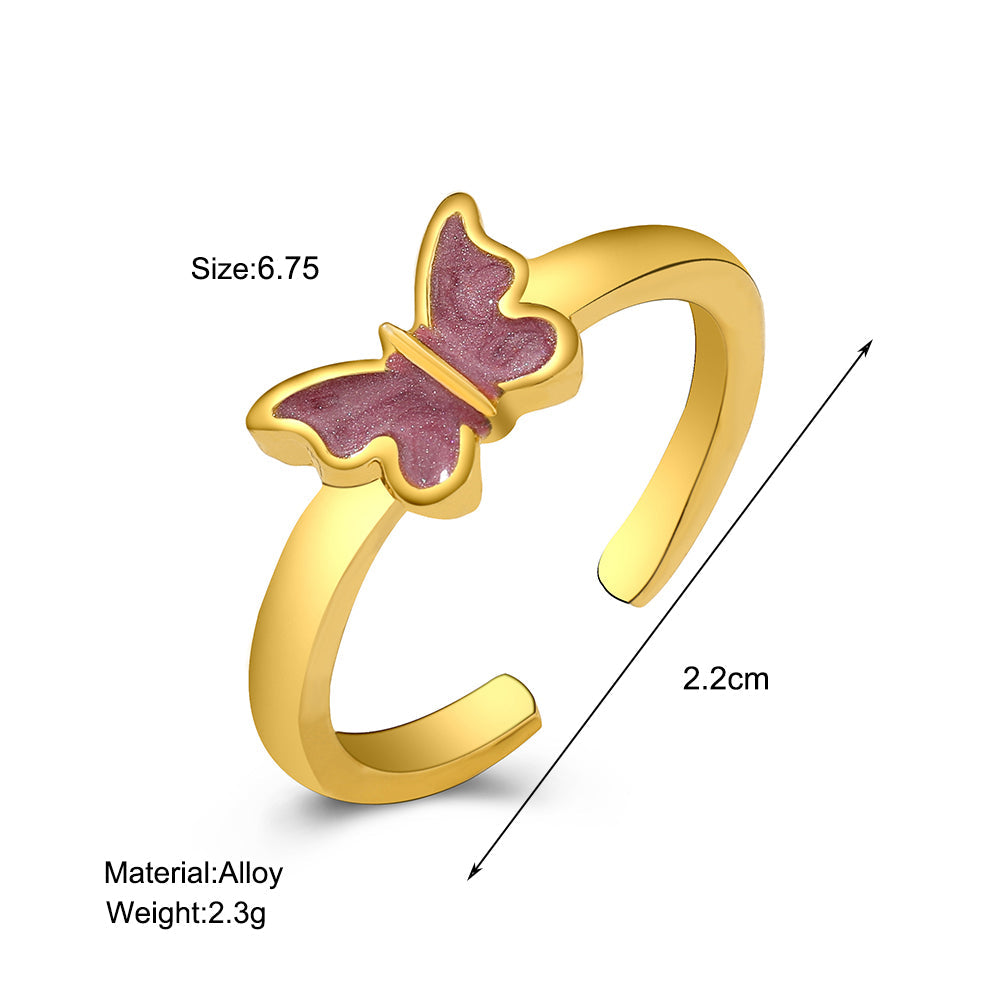 sengpan christmas gift ideas valentines day gifts for her  Korean Style Blue Purple Rings for Women Punk Trendy Vintage Heart Ring Small Daisy Flower Rings Party Couple Rings