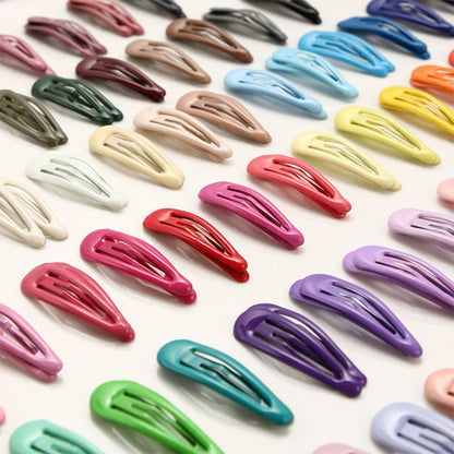 sengpan 10/20/30/40 New Women Girls Cute Colorful Waterdrop Shape Hairpins Sweet Hair Clips Barrettes Slid Clip Fashion Hair Accessories