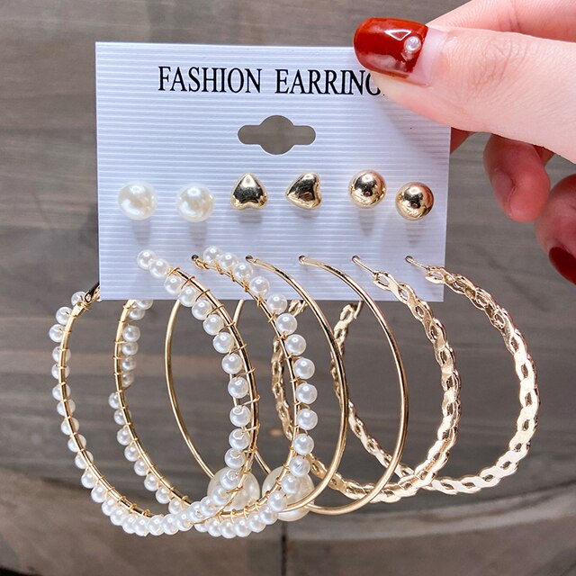 sengpan christmas gift ideas valentines day gifts for her Fashion Vintage Butterfly Earring Set For Women Girls elephant Snake Heart Jewelry Circle Pearl Long Dangle Earrings