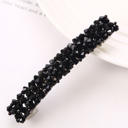 sengpan New Korean Elegant Hairpins Hairgrips Crystal Rhinestone Barrettes Hair Clips For Women Girls Hair Accessories