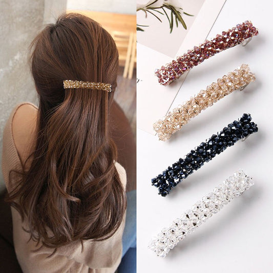 sengpan New Korean Elegant Hairpins Hairgrips Crystal Rhinestone Barrettes Hair Clips For Women Girls Hair Accessories