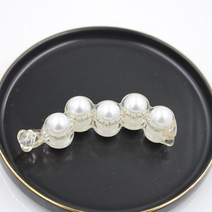 sengpan Banana Hair Clip Claw for Women Girl Camellia Flower Floral Pearl Hairpin Korean Handmade Fashion Accessories Mujer Wholesale