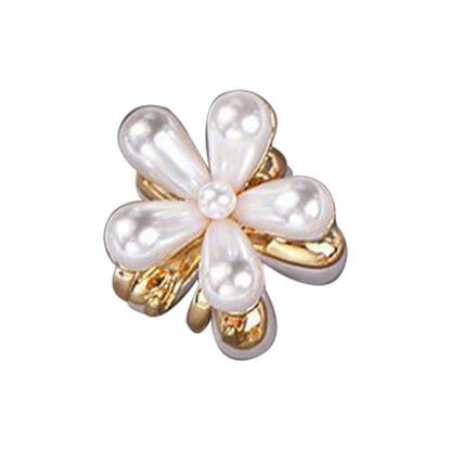 sengpan Sweet Pearl Flower Hair Clip Hairpin Camellia Cute Girl Heart Clip Back Head Headdress Bangs Clip Hairpin Hair Accessories