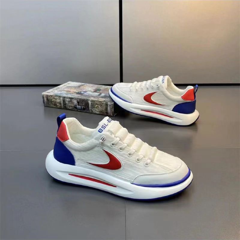 sengpashop Men's Shoes  New Spring and Summer Breathable Sports Casual Platform Sneakers All-Matching Slip-on Youth Fashion Cortez