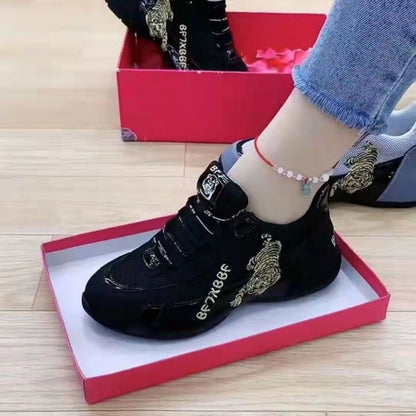 Fashion Clunky Sneakers  New Women's Casual Shoes Platform Height-Increasing Running Shoes National Fashion Shoes Ladies Sneaker