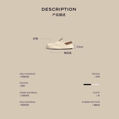Hot Air Flat White Shoes for Women  Summer New Casual Sneaker Slip-on Shell Toe Dissolved Canvas Shoes