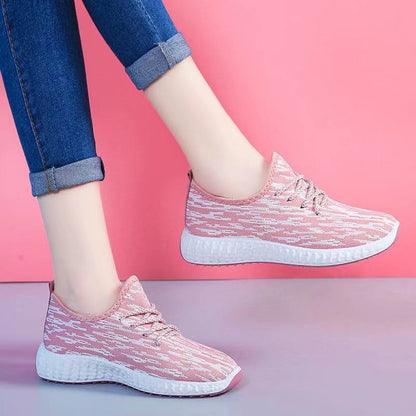New Spring and Summer Breathable Women's Sneaker Mother Elderly Walking Shoes Women's Old Beijing Cloth Shoes Women's Single-Layer Shoes for Work