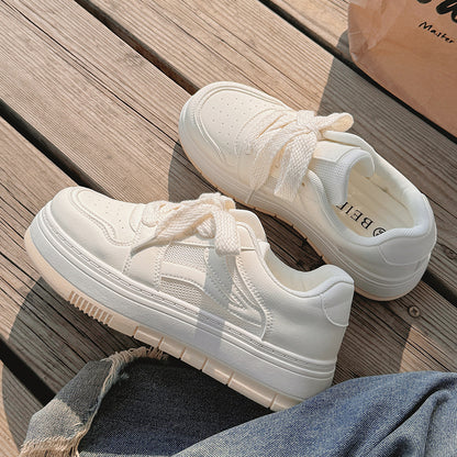 White Shoes for Women  New Summer Breathable Platform Canvas Shoes Casual Sneakers Beier Zz585 One Piece Dropshipping