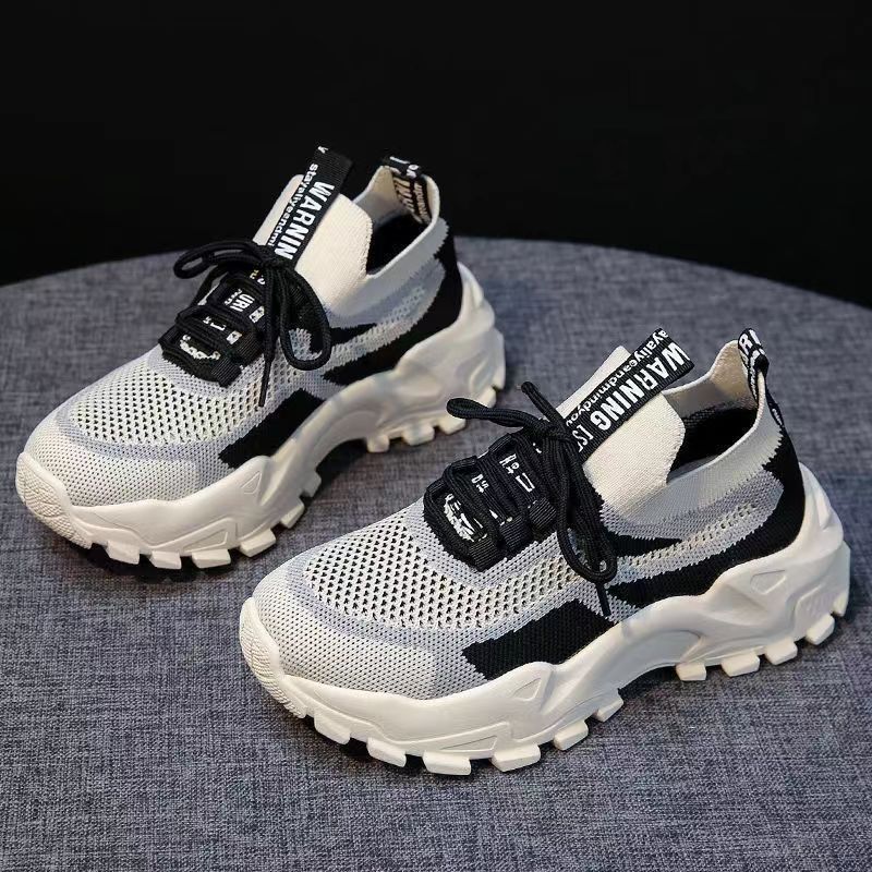 Women's Shoes Summer New Ladies Dad Shoes Trendy Women's Shoes Flying Woven Breathable Sneaker Tide Shake Fast Hot Sale Wholesale