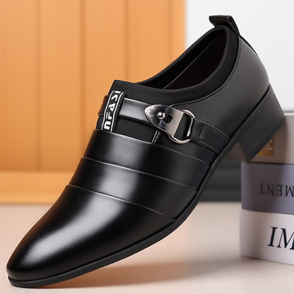 New Leather Shoes Men's Business Formal Shoes Korean Men's Shoes plus Size Pointed Casual Shoes One Piece Dropshipping