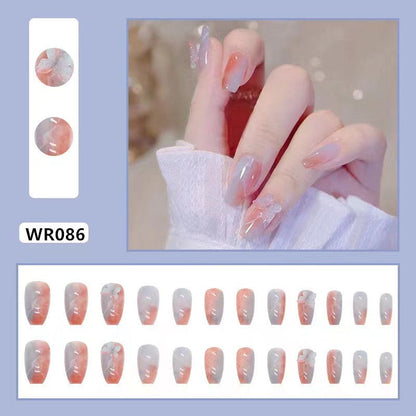 sengpan Blooming Gradient Piece Removable Finished Wear Nail Art