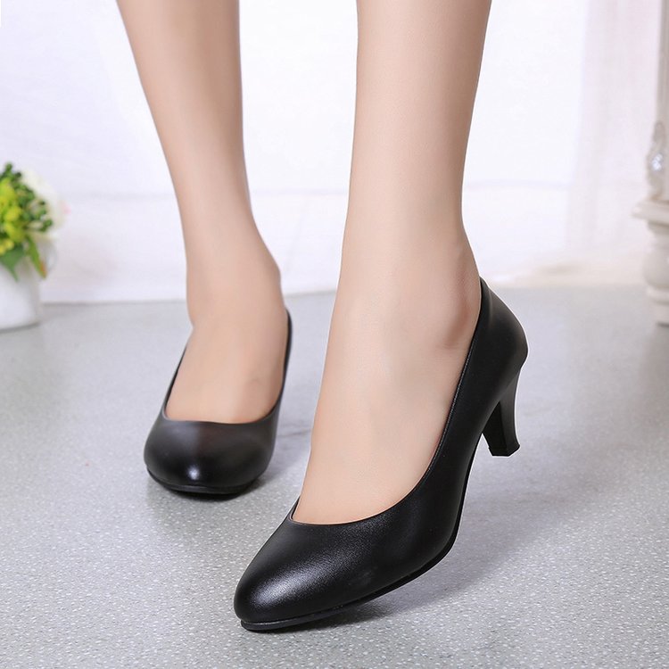 sengpashop Fall  New Women's High Heels Women's Shoes Low-Cut Pointed-Toe Shoes Women's Wholesale