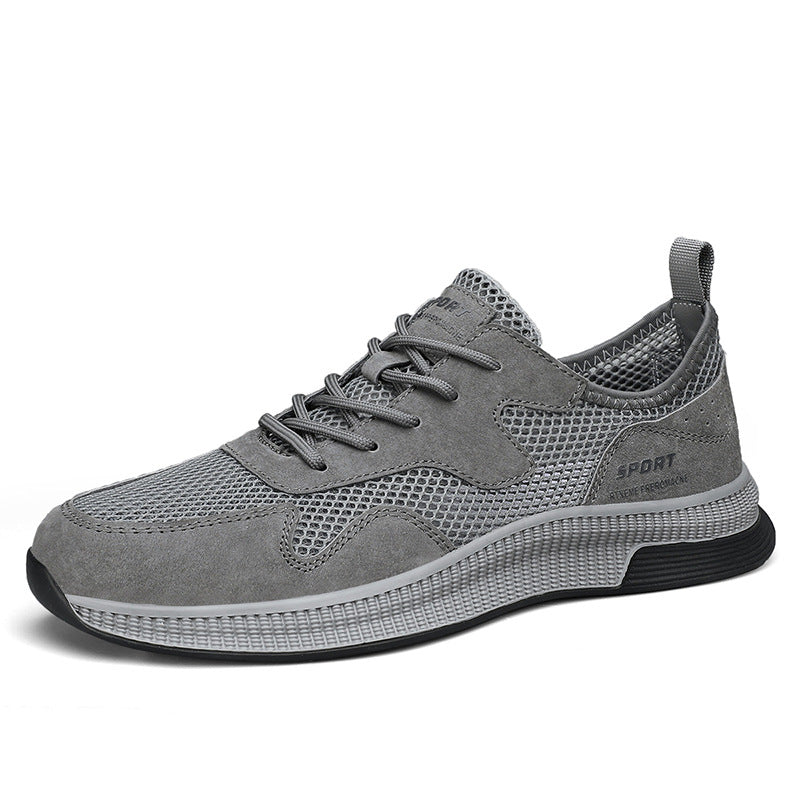 Spring and Summer Men's Flying Woven Shoes Fashionable All-Match Lightweight Outdoor Sports Mesh Shoes Driving Shoes Running Shoes