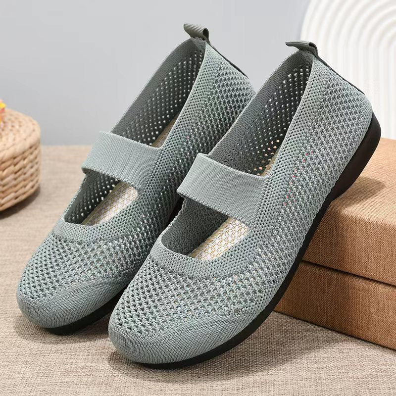 Women's Shoes Summer New Casual Women's Shoes Soft Bottom Breathable Stylish Mom Shoes Old Beijing Cloth Shoes Women's Factory Delivery