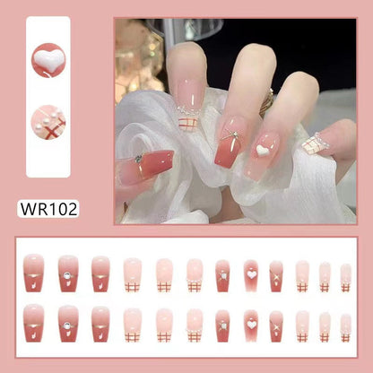 sengpan Blooming Gradient Piece Removable Finished Wear Nail Art