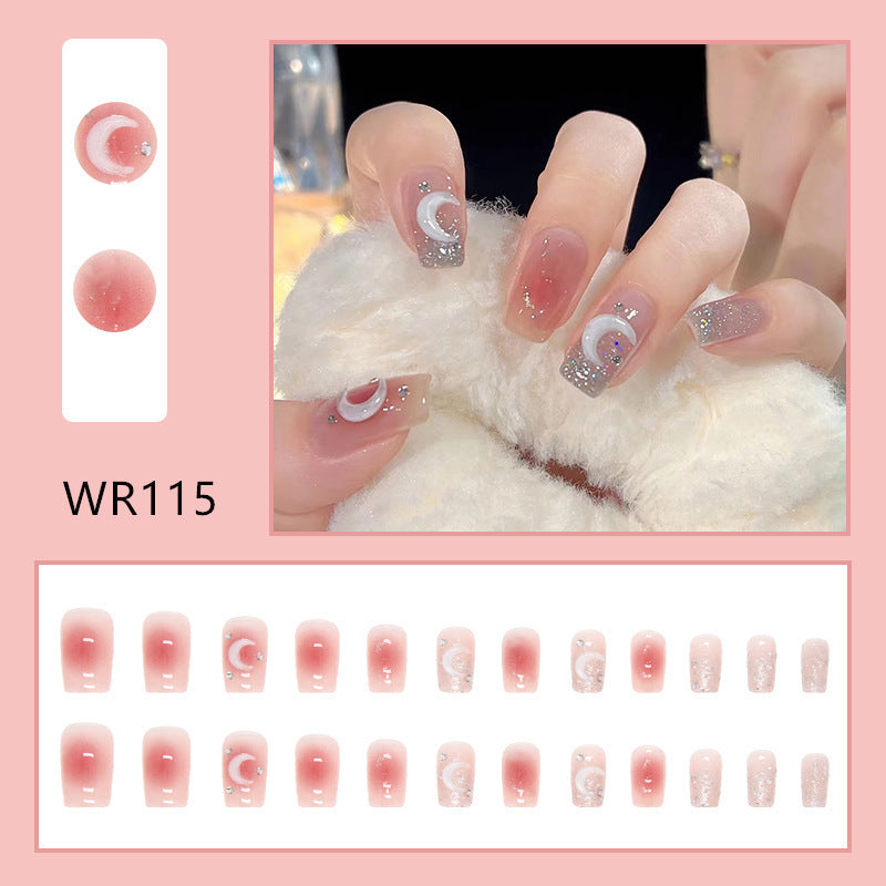 sengpan Blooming Gradient Piece Removable Finished Wear Nail Art