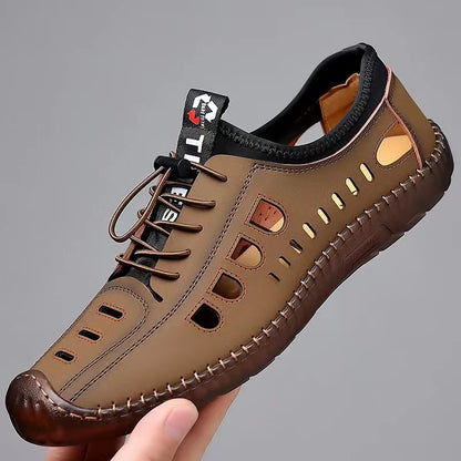 Cross-Border Foreign Trade  Spring New Fashion Trendy Sports Casual Breathable Beef Tendon Soft Bottom Slip-on Men's Shoes