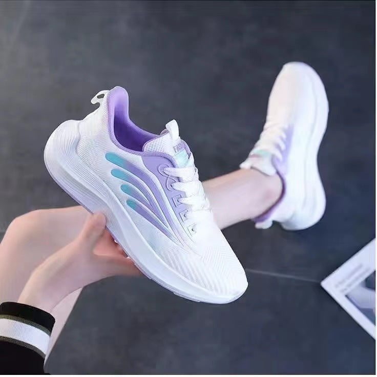 Women's Shoes Sneaker  Outdoor Women's Casual Shoes Fashion Foreign Trade Flying Woven Breathable Ladies Lightweight Sneaker