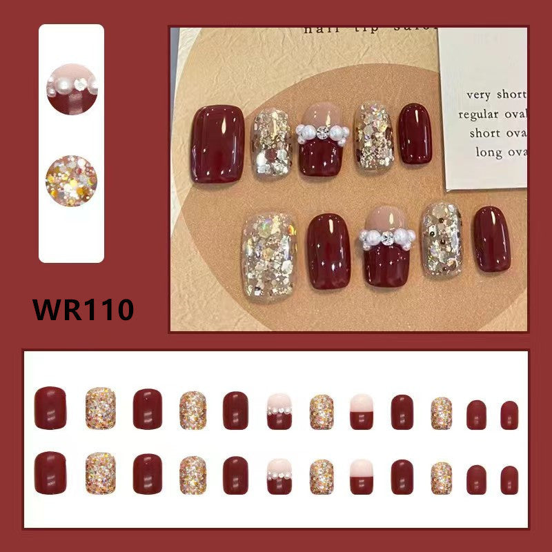 sengpan Blooming Gradient Piece Removable Finished Wear Nail Art