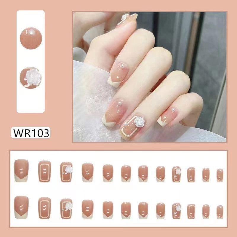 sengpan Blooming Gradient Piece Removable Finished Wear Nail Art