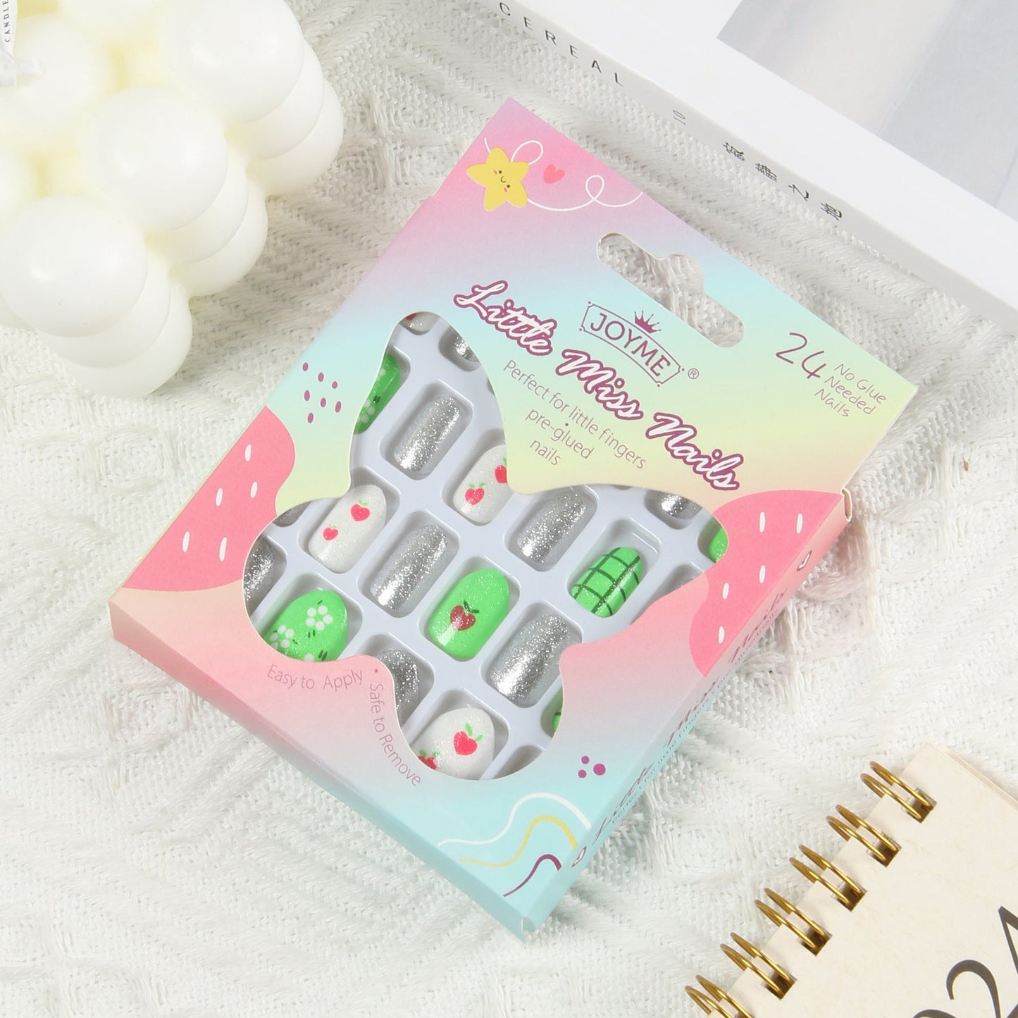 sengpan Children's Cartoon Wear Cute Pieces Adhesive Glitter Nail Art