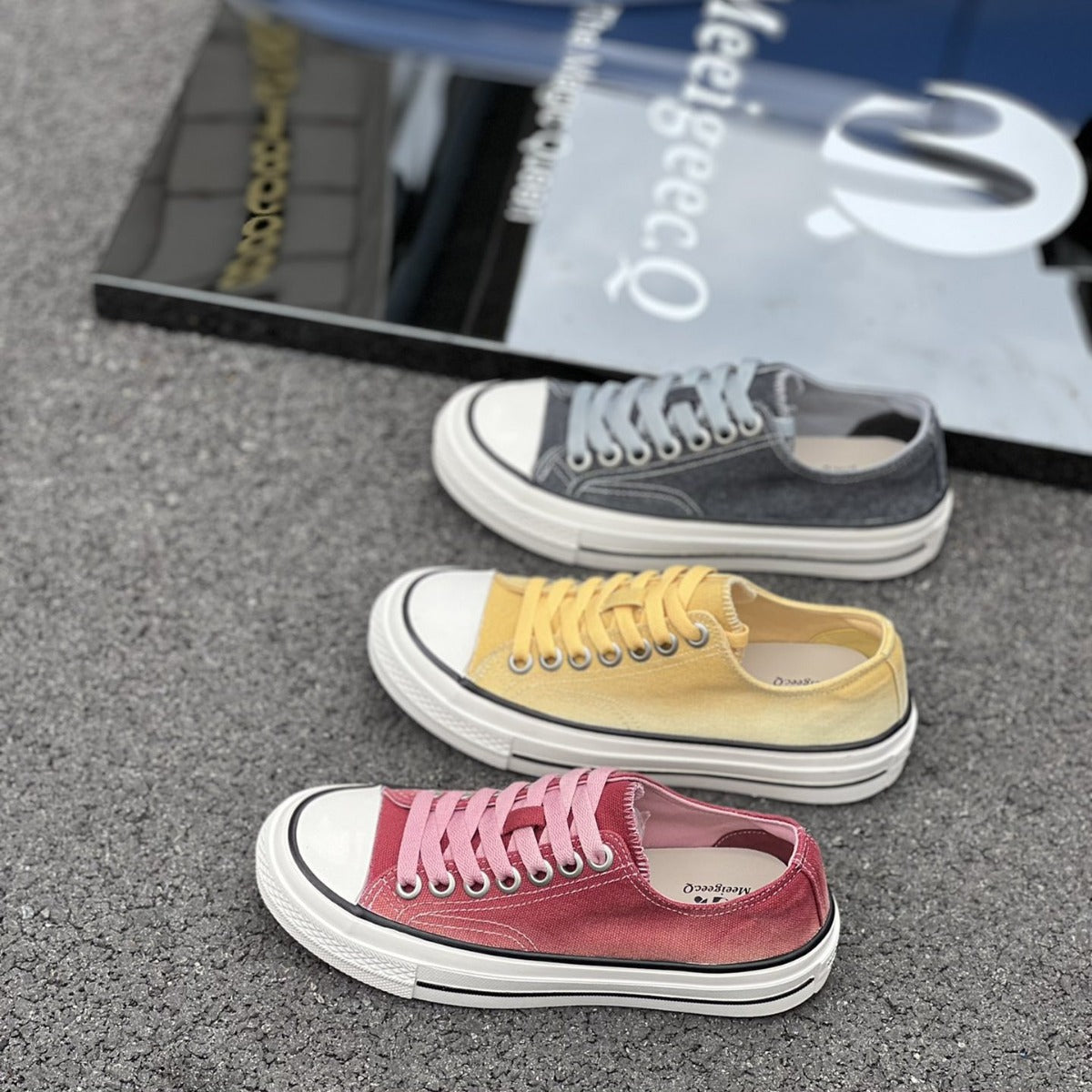 Spring New Low-Top Versatile Distressed Canvas Shoes for Women  Summer Casual New Female Students Korean Style Women's Shoes