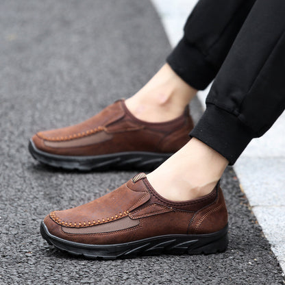 Foreign Trade plus Size Men's Shoes Fashion Breathable Men's Business Shoes British Slip-on Lofter Dad Pumps Casual Shoes Men