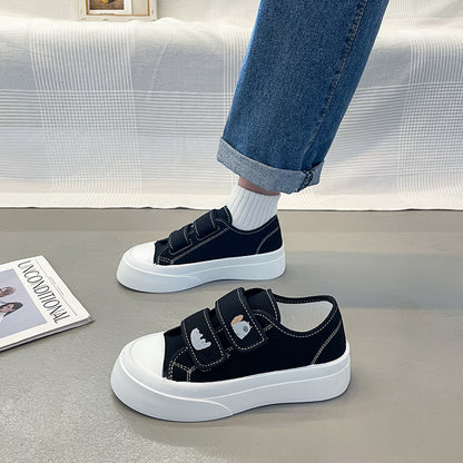 Women's Canvas Shoes  New Women's Shoes Spring and Autumn Korean Style Low Top Student Casual Shoes Women's Sports Board Shoes Women's Wholesale