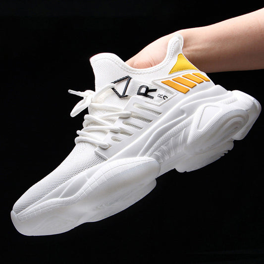 Oversized Men's Shoes Summer  New Mesh Sneaker Fashion Casual Shoes Thick Bottom Height Increasing Insole Dad Shoes