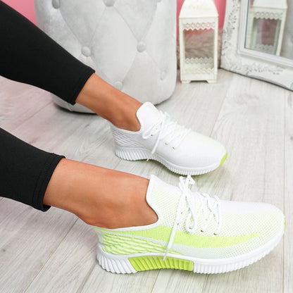 Summer New Women's Shoes Casual Fashion Breathable Running Sneaker Flying Woven Shoes Women's Sports Shoes