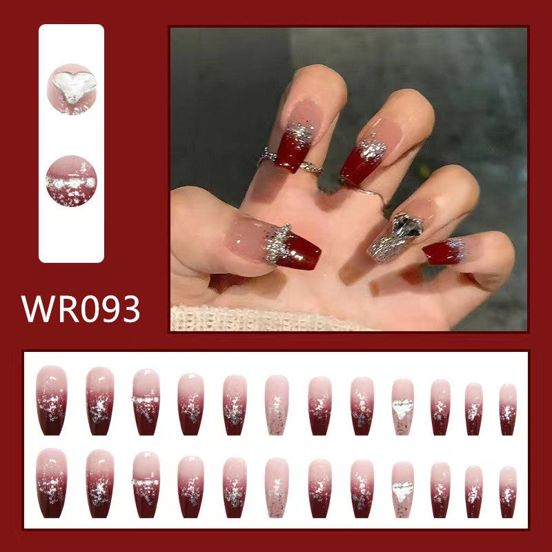 sengpan Blooming Gradient Piece Removable Finished Wear Nail Art