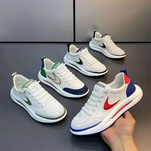 sengpashop Men's Shoes  New Spring and Summer Breathable Sports Casual Platform Sneakers All-Matching Slip-on Youth Fashion Cortez