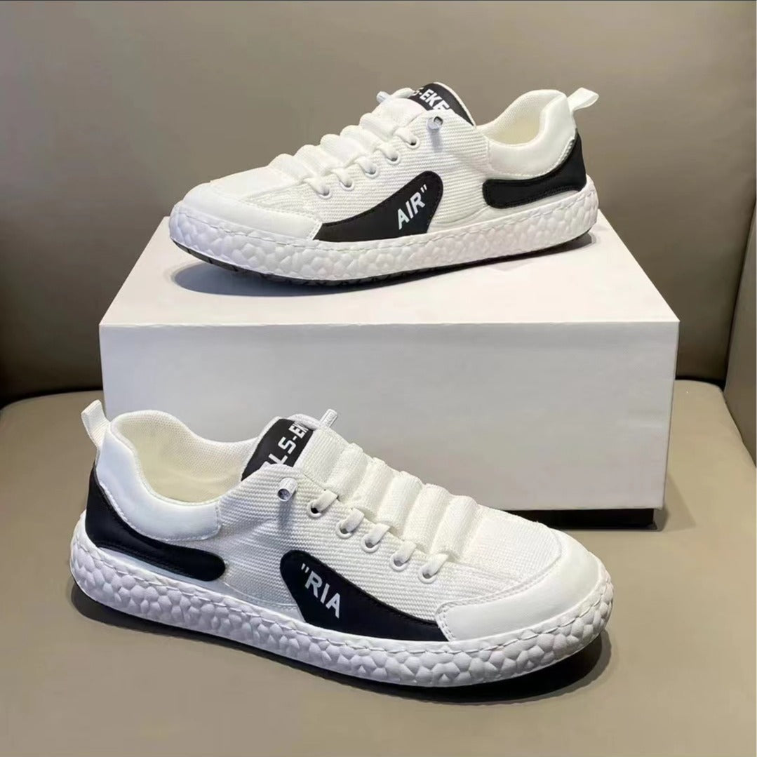 European Station Summer New Low-Top Casual All-Match Mesh Men's Breathable Shoes Fashion Comfortable Soft Bottom Skateboard Shoes Men's Fashion Shoes