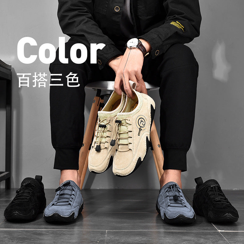 sengpashop Spring and Summer  Hot-Selling New Arrival Cross-Border plus Size Men's Casual Breathable Gommino Hot Octopus Men's Shoes