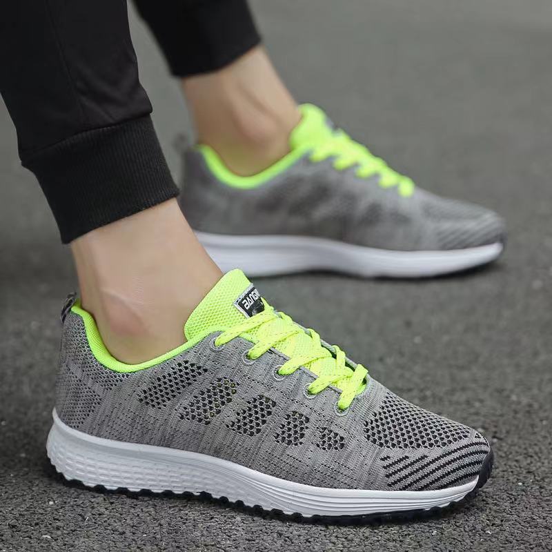 Cross-Border New Arrival Sneaker Women's Light Bottom Breathable Student Running Shoes Fly Woven Mesh Casual Men's Sneakers Sneaker