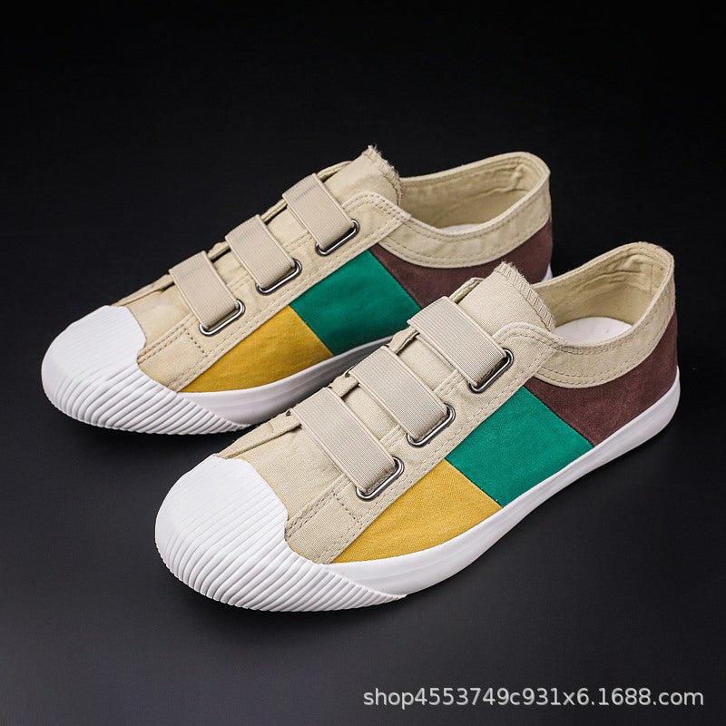 sengpashop Men's Shoes  Summer New Canvas Breathable Men's Casual Slip-on Lofter Versatile Old Beijing Small Casual Shoes Men