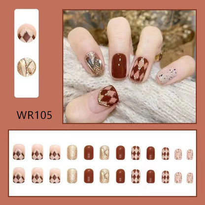 sengpan Blooming Gradient Piece Removable Finished Wear Nail Art