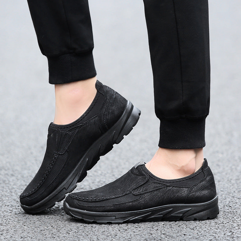 Foreign Trade plus Size Men's Shoes Fashion Breathable Men's Business Shoes British Slip-on Lofter Dad Pumps Casual Shoes Men