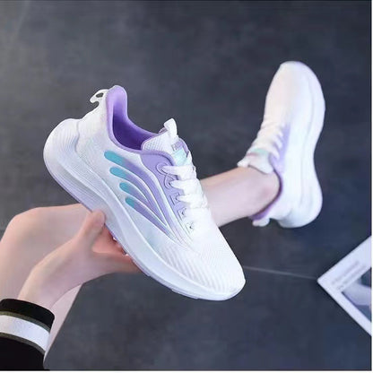 Fly-Knit Sneakers Women's Shoes Ins Trend  Spring and Autumn New Running Shoes Fashion Korean Style Women's Casual Shoes