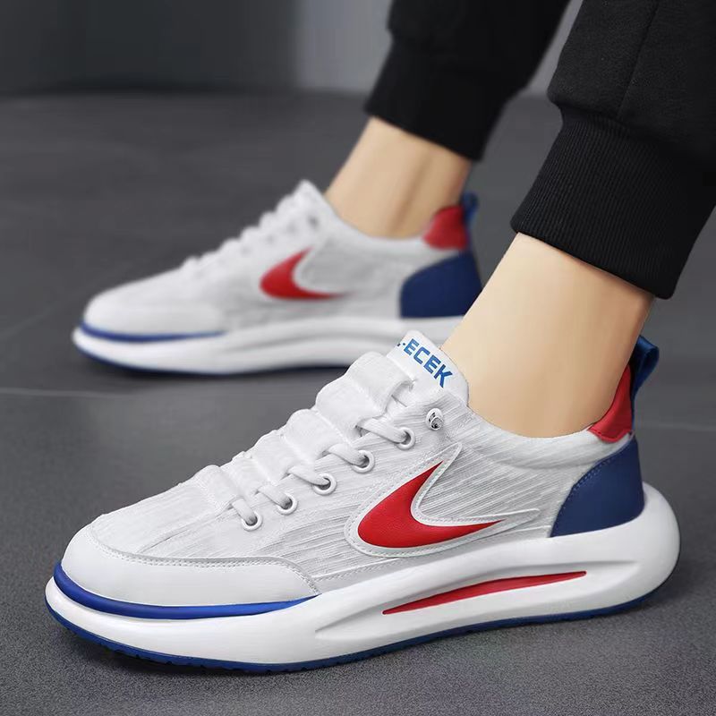 sengpashop Men's Shoes  New Spring and Summer Breathable Sports Casual Platform Sneakers All-Matching Slip-on Youth Fashion Cortez