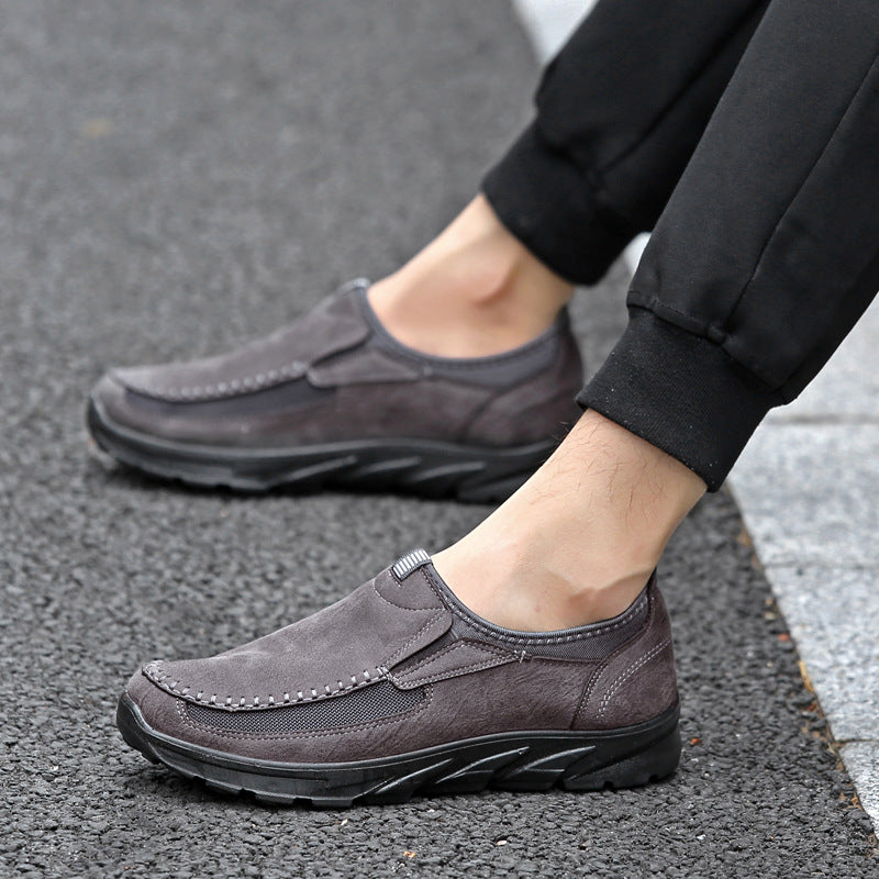 Foreign Trade plus Size Men's Shoes Fashion Breathable Men's Business Shoes British Slip-on Lofter Dad Pumps Casual Shoes Men