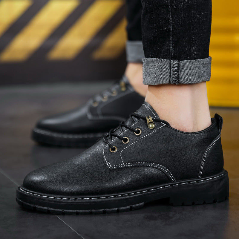 Summer Work Leather Shoes Casual Kitchen Men's Shoes Waterproof Non-Slip and Oilproof Chef Shoes Cross-Border Work Martin Labor Protection Shoes