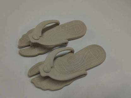 Yizhiyuan Portable Foldable Slippers Travel Women's Hotel Bath Non-Slip Slippers Beach Flip Flops Men