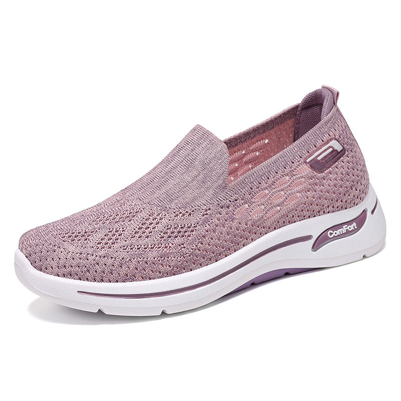 Mother's Shoes  Summer New Mesh Shoes Women's Old Beijing Cloth Shoes Middle-Aged and Elderly Walking Shoes Women's Leisure Thin Shoes