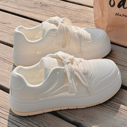 White Shoes for Women  New Summer Breathable Platform Canvas Shoes Casual Sneakers Beier Zz585 One Piece Dropshipping