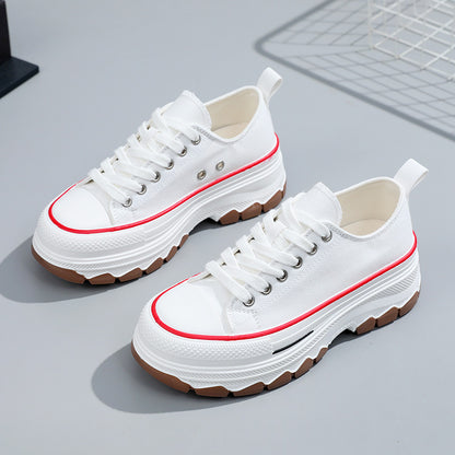 Br301 Classic Canvas Shoes Women's Spring and Summer Tide New Versatile Board Shoes Thick Sole Increased Students Korean Style Popular