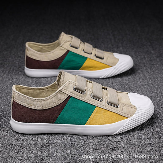 sengpashop Men's Shoes  Summer New Canvas Breathable Men's Casual Slip-on Lofter Versatile Old Beijing Small Casual Shoes Men