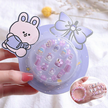 sengpan Children's Bracelet Ring Cartoon Combination Toy Beaded Nail Art